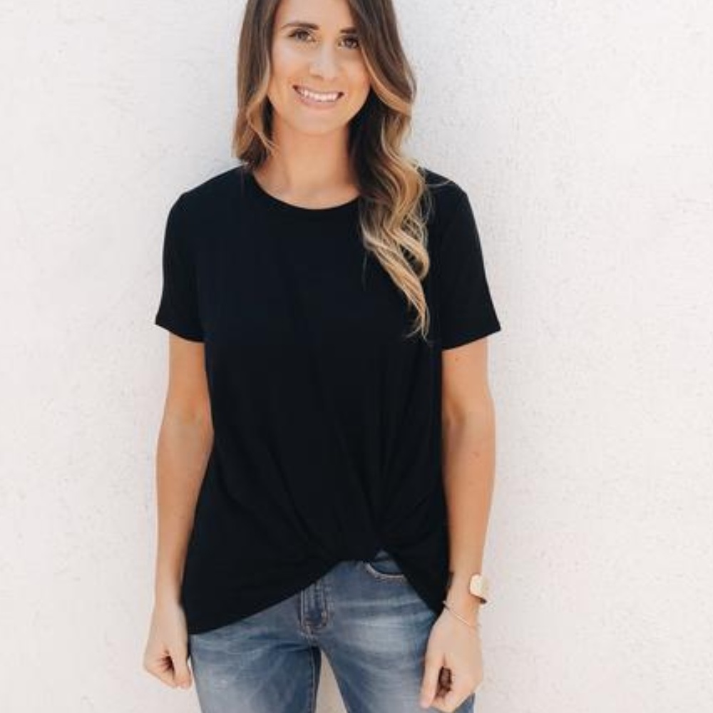 CJLA Carly's Favorite Tie T-Shirt, Black, Small